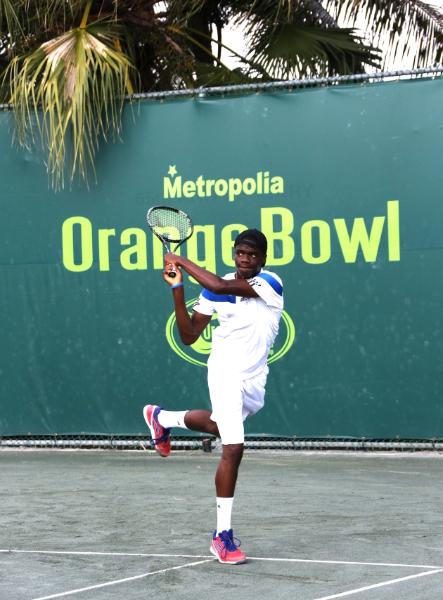 Francis Tiafoe of JTCC eyes a win in the Orange Bowl Final today at 10 AM